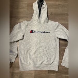 Champion Black and Gray Hoodie XL